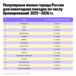 Новогодние каникулы без мегаполисов: число бронирований в малых городах выросло на 70%